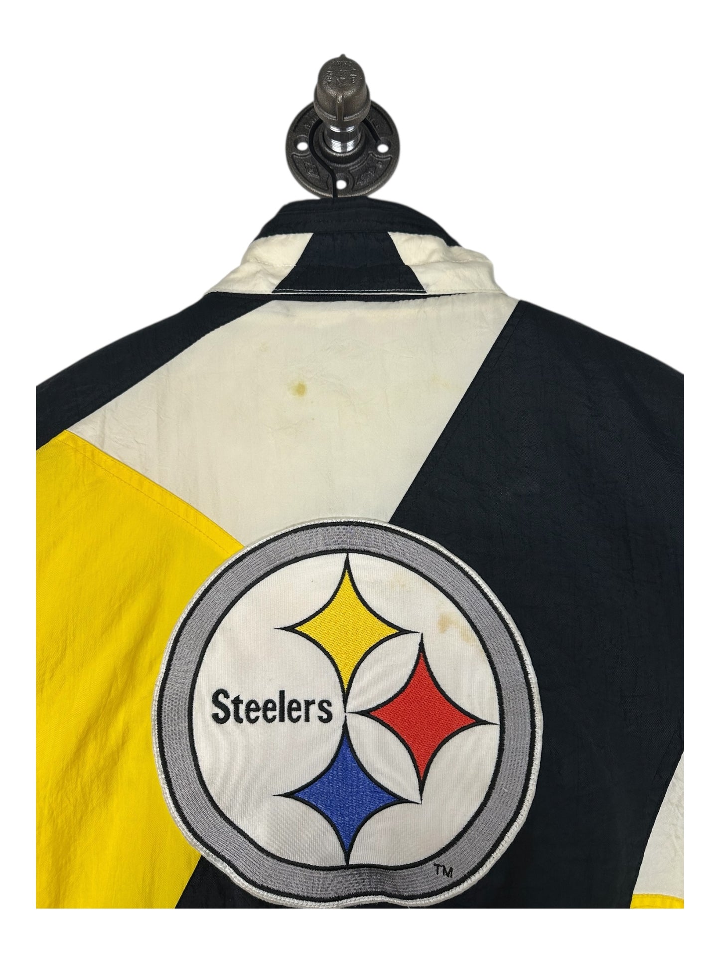 (L) Vintage Steelers Apex One Embroidered Puffer Jacket