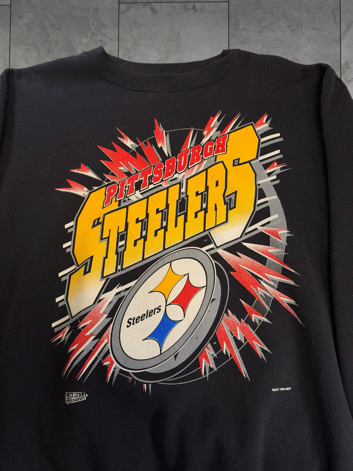 (L) 1994 Steelers Explosion Logo Crewneck