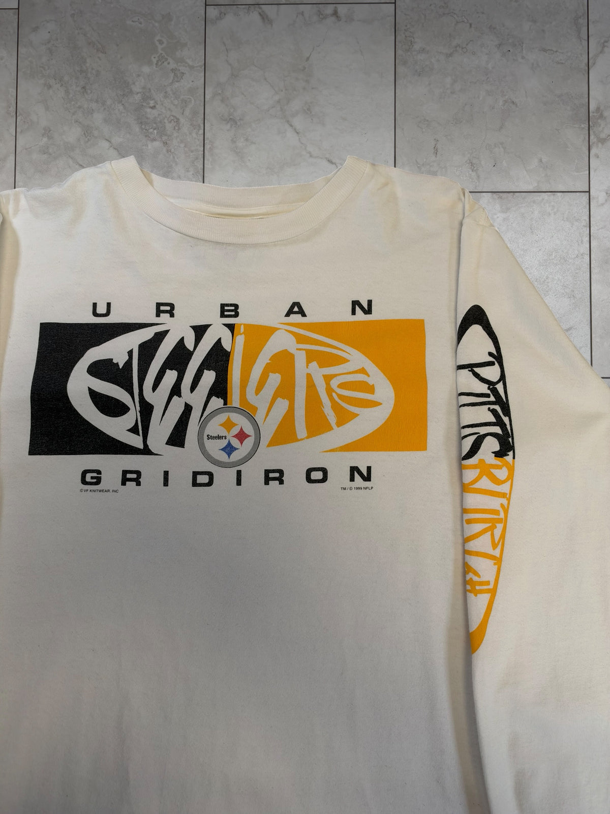 (S) 1999 Steelers Grid Iron L/S Shirt