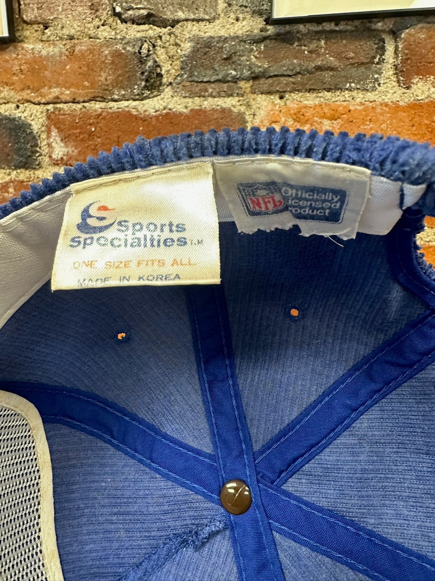 Vintage Seattle Seahawks Single Line Script Corduroy Hat