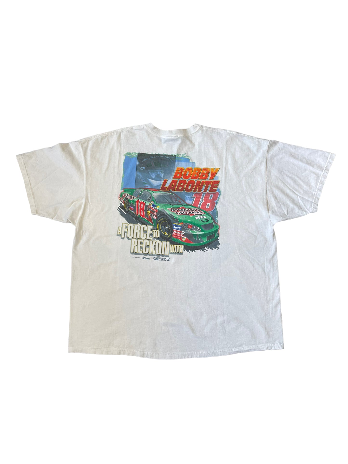 (XXL) 2003 Bobby Labonte “Calm Before the Storm” Double Sided Tee