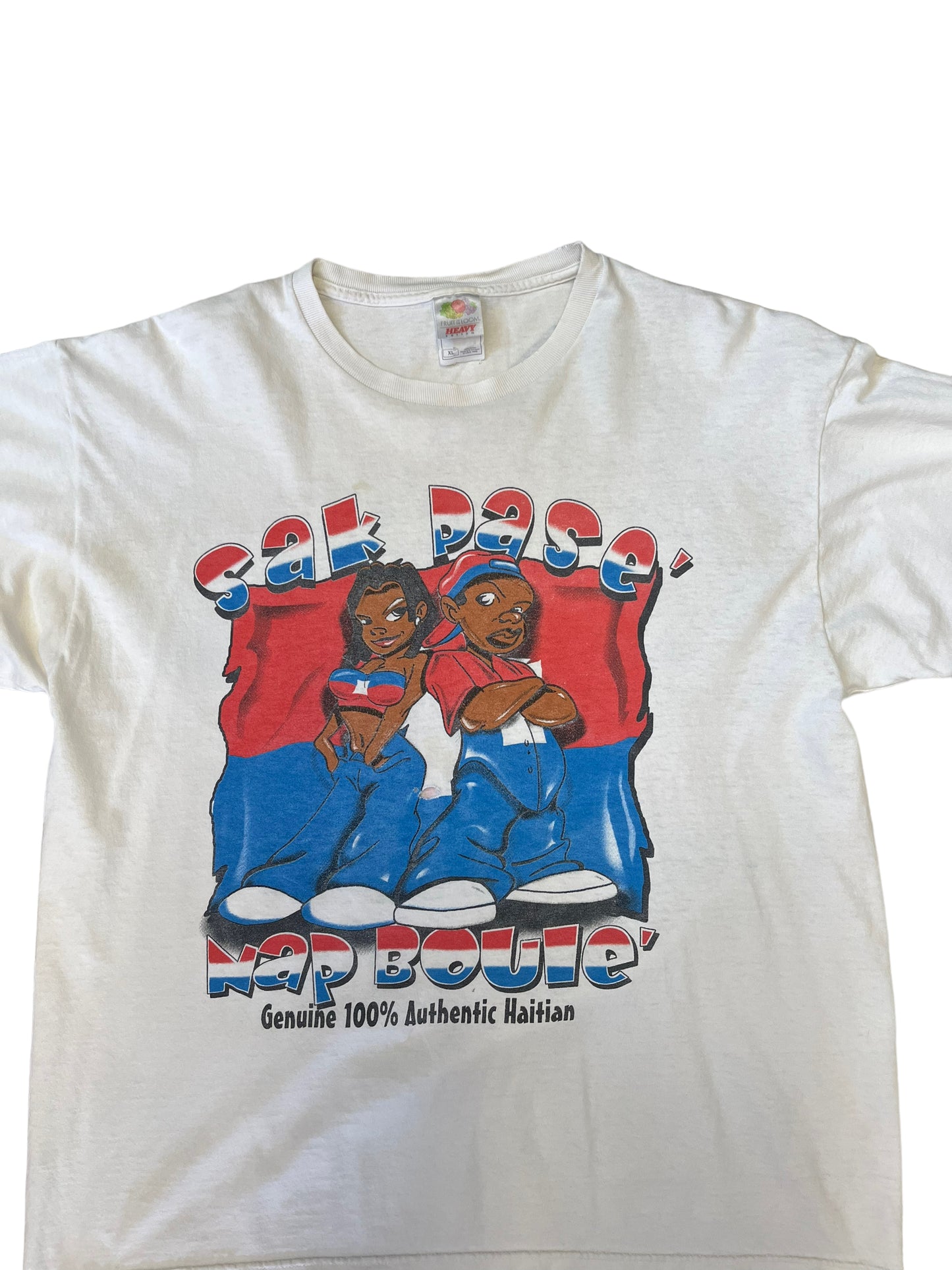 (XL) 2004 Haitian Independence of 200 Years Double Sided Tee