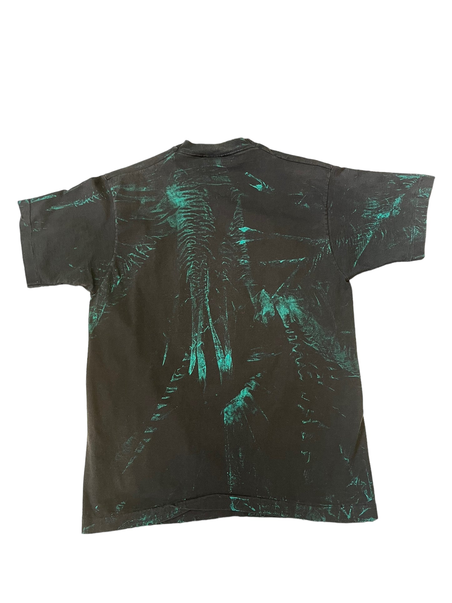 (L) Vintage Cheetah Double Sided Tee
