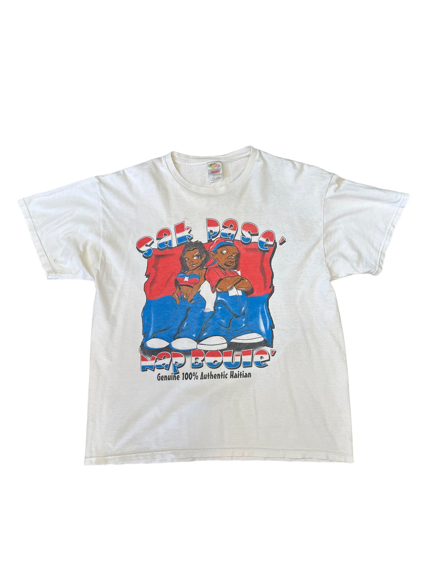 (XL) 2004 Haitian Independence of 200 Years Double Sided Tee