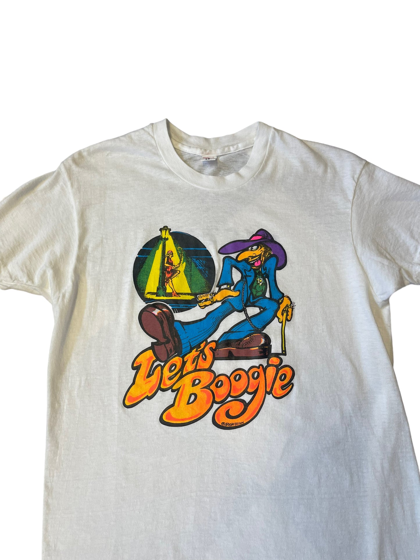 (L) 1979 Let’s Boogie “Victor” Double Sided Tee