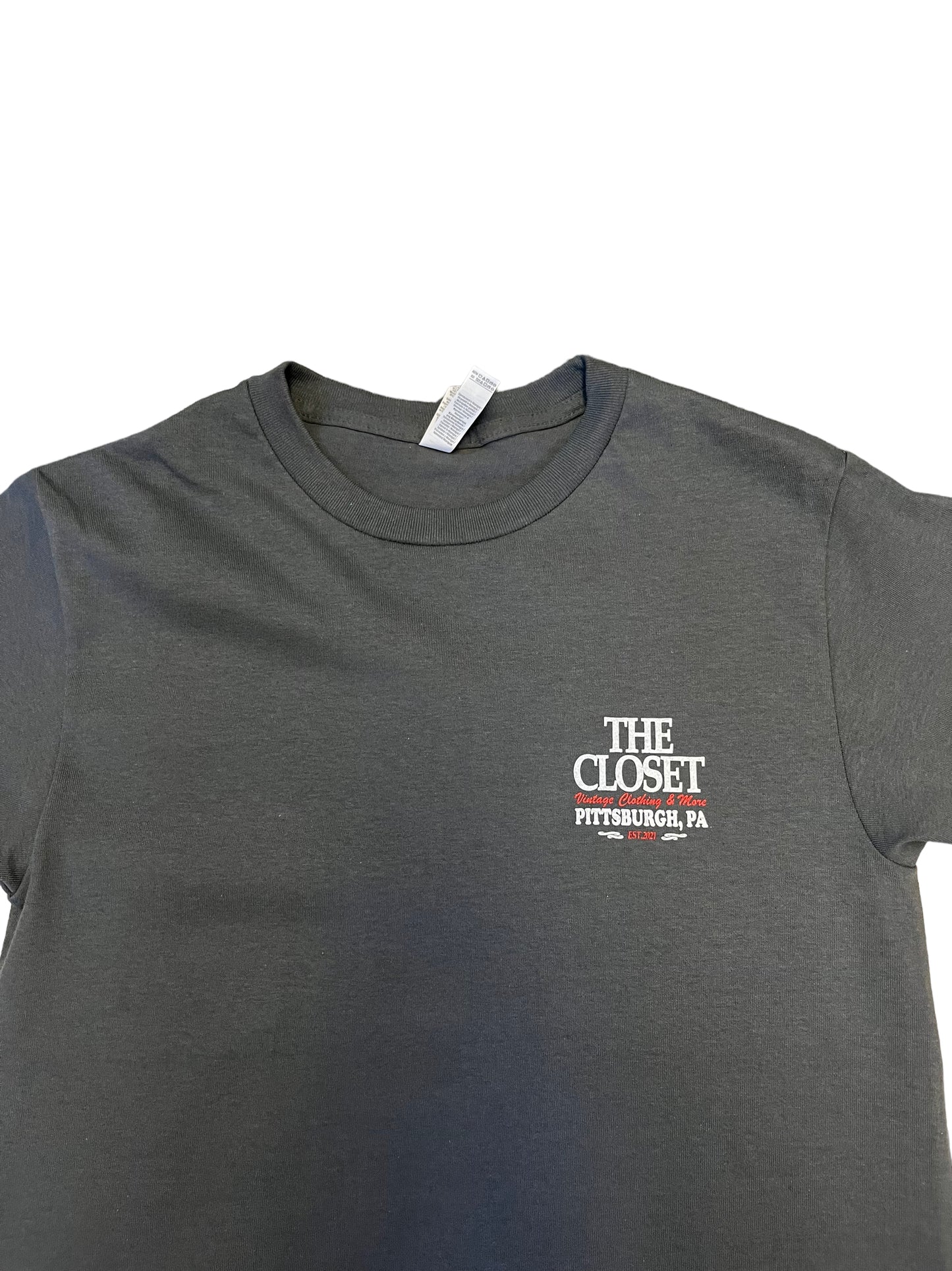 (S) The Closet PGH Double Sided Store Tees