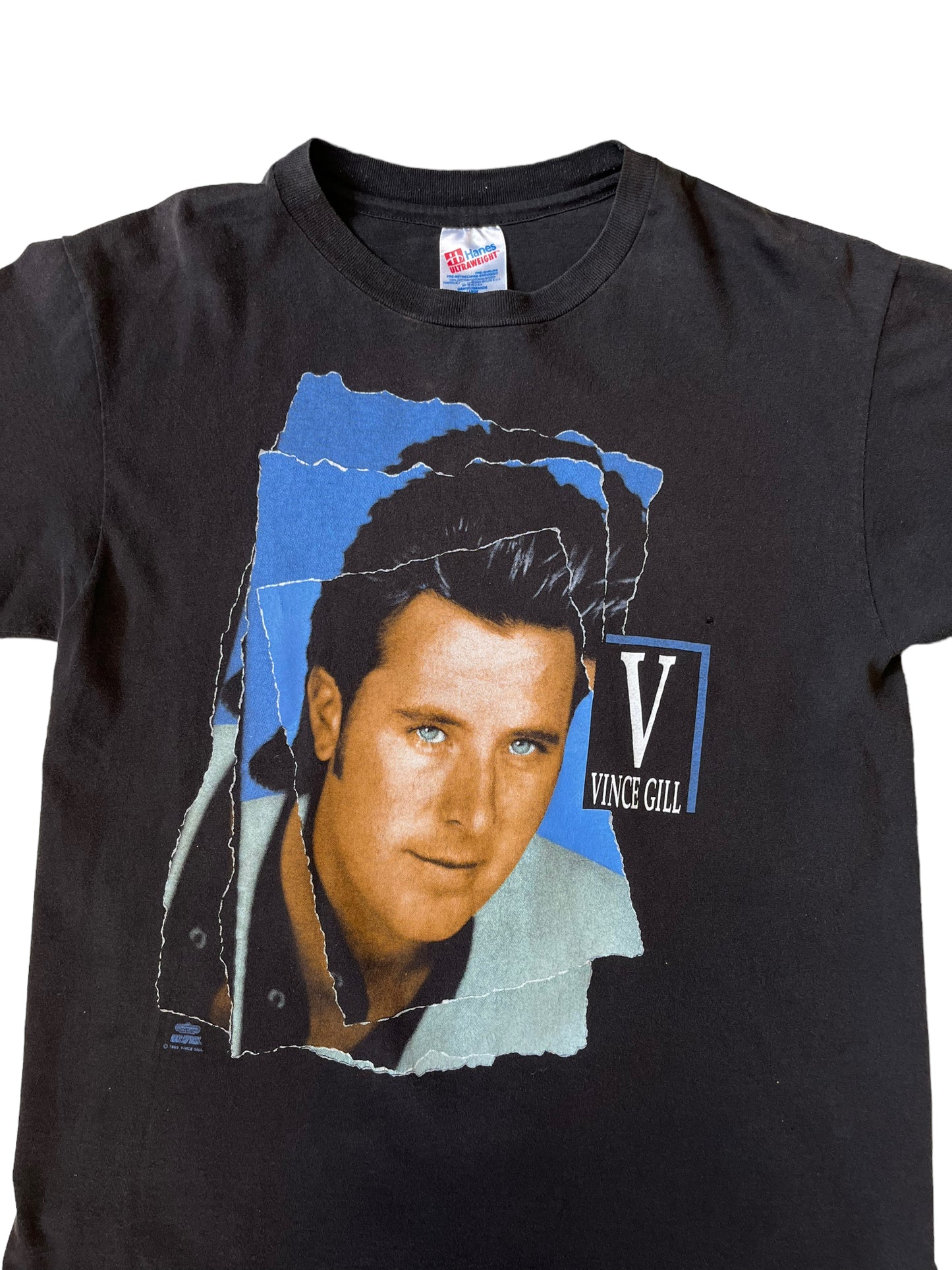 (L) 1992 Vince Gill Tour Double Sided Tee