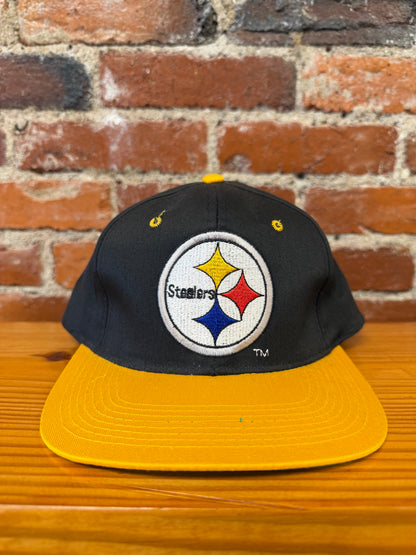 Vintage Steelers Embroidered Logo Snapback Hat (Brand New)