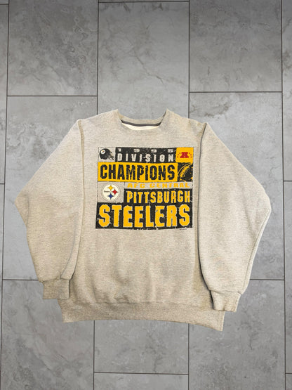 (XL) 1995 Steelers Division Champions Starter Crewneck