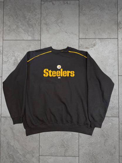 (XL) Vintage Y2K Steelers Embossed Crewneck