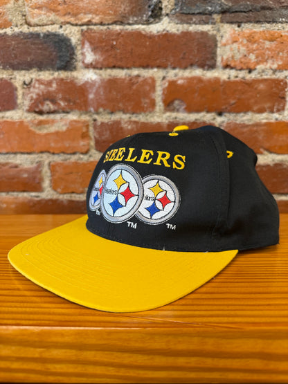 Vintage 90’s Steelers Team NFL Triple Logo Snapback