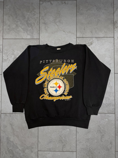 (L/XL) 1992 Steelers AFC Central Div Champs Crewneck