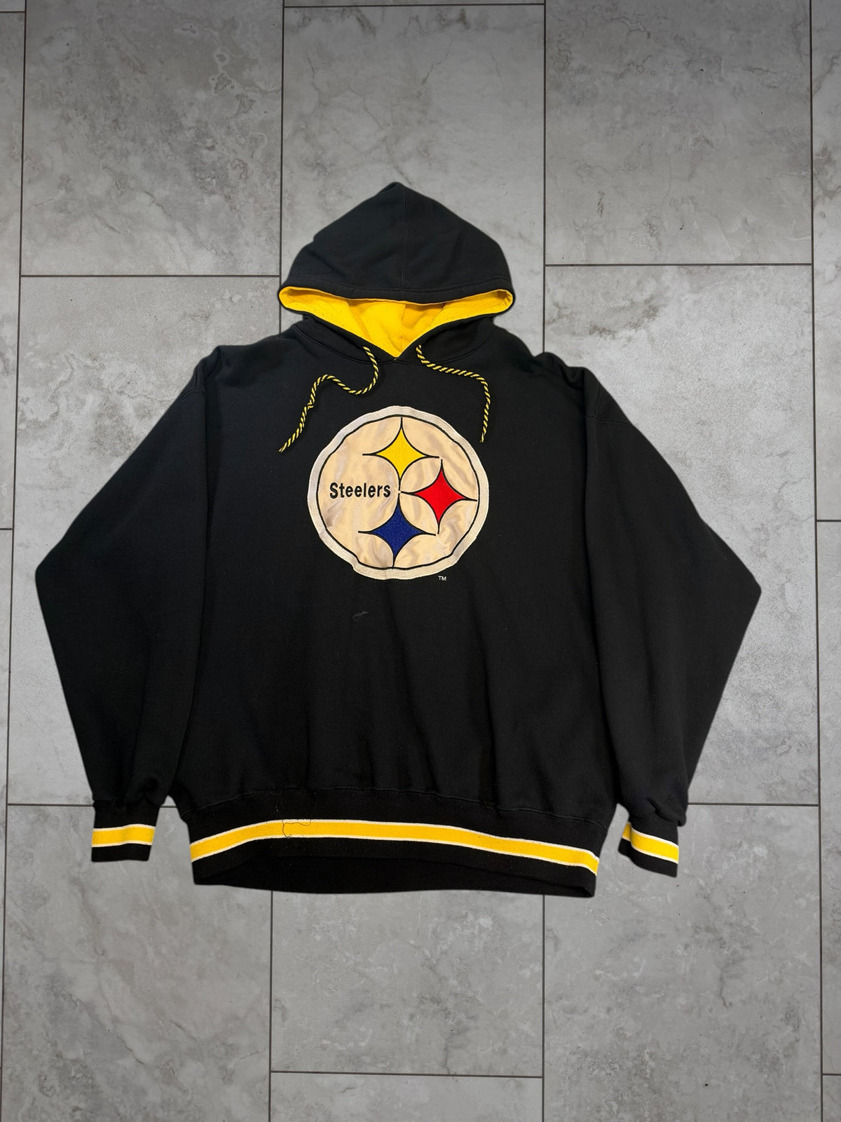 (XL) Vintage 90's Steelers Logo Starter Hoodie