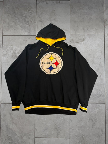 (XL) Vintage 90's Steelers Logo Starter Hoodie