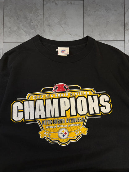 (L) 2002 Steelers AFC North Champs Tee