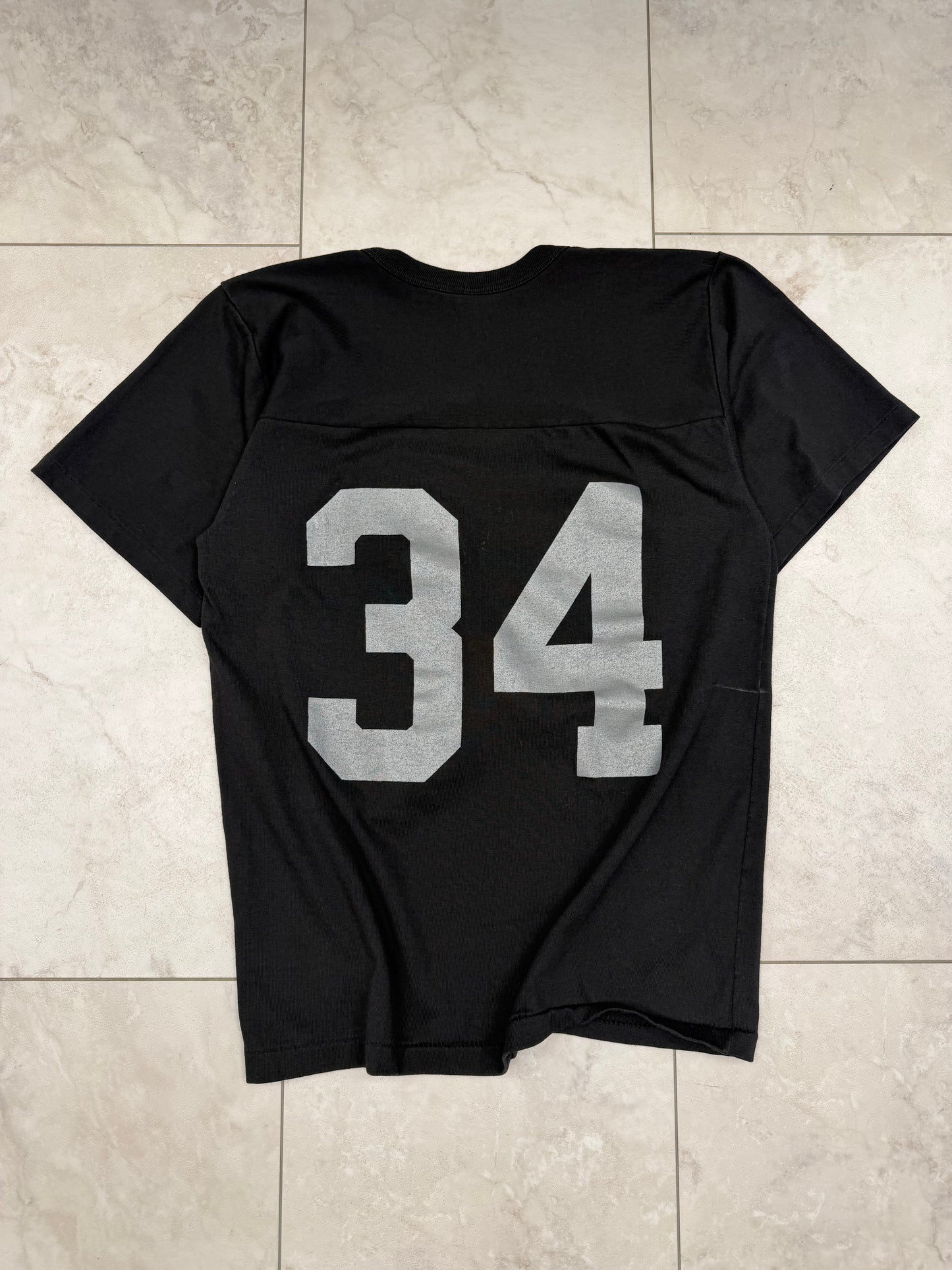 (S/M) Vintage 80’s Rawlings Raiders #34 Jersey