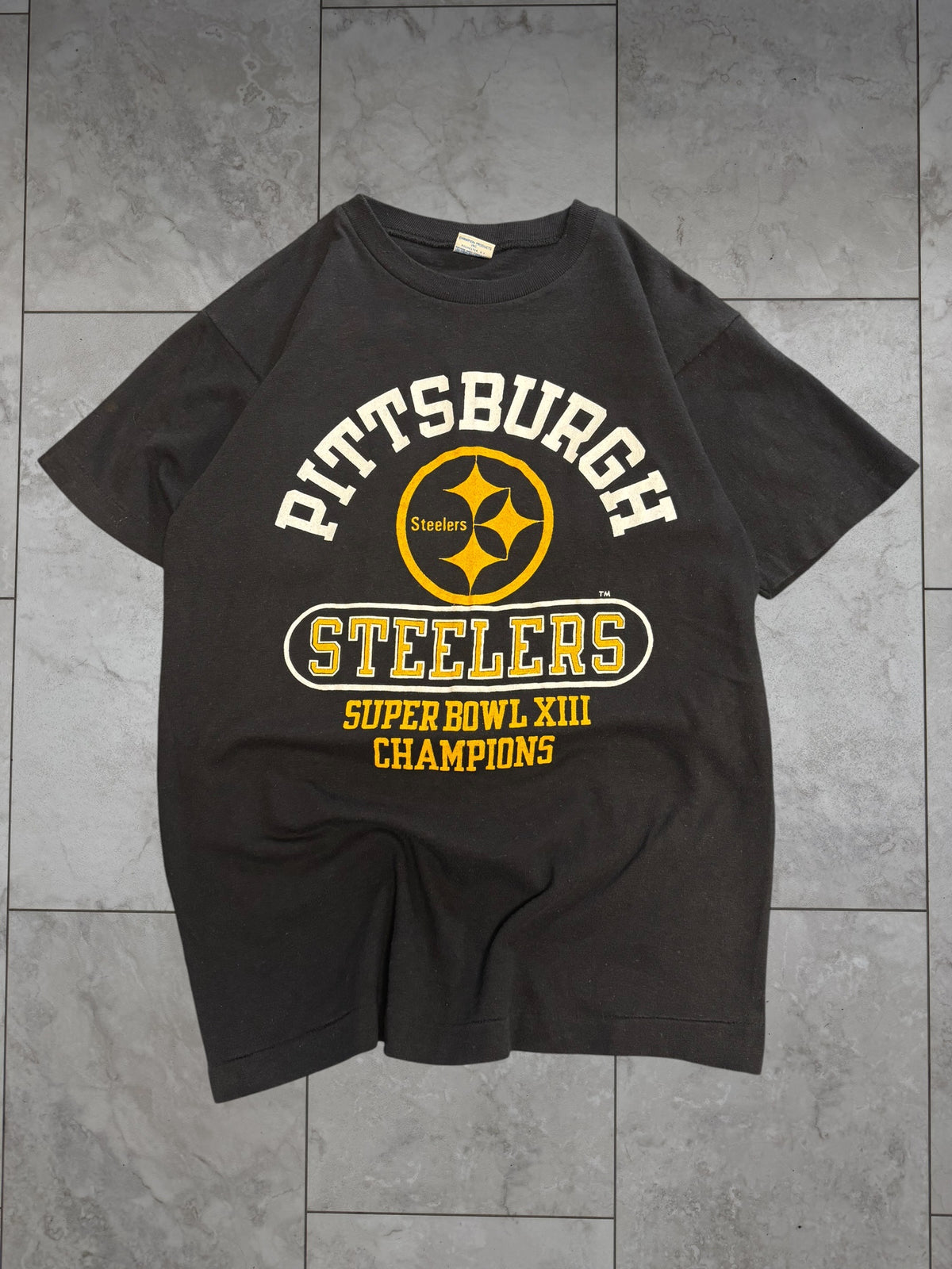 (XS/S) Vintage 80's Steelers Superbowl XIII Champs Champion Tee