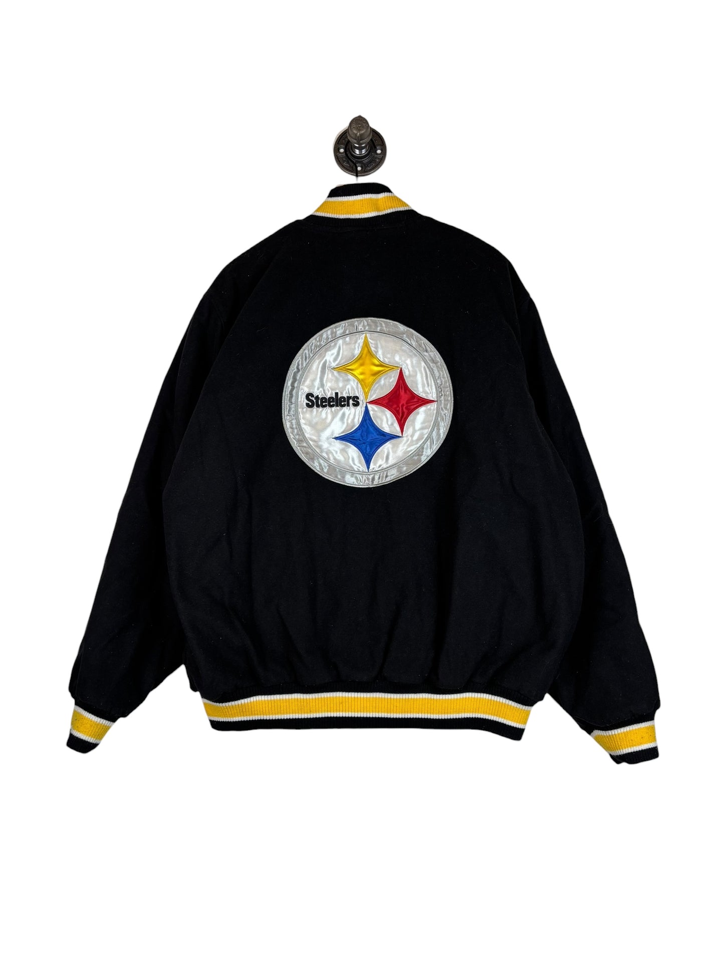 (XL) Vintage Steelers Button Up Jacket