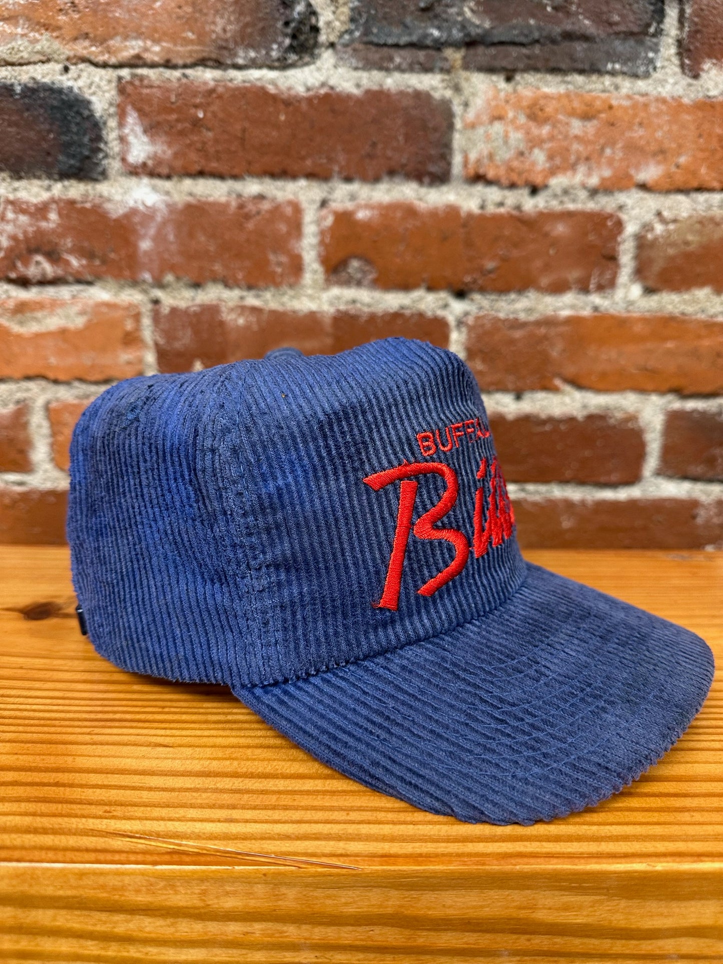 Vintage Buffalo Bills Single Line Script Corduroy Hat
