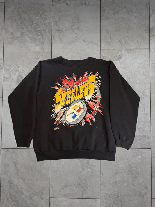 (L) 1994 Steelers Explosion Logo Crewneck