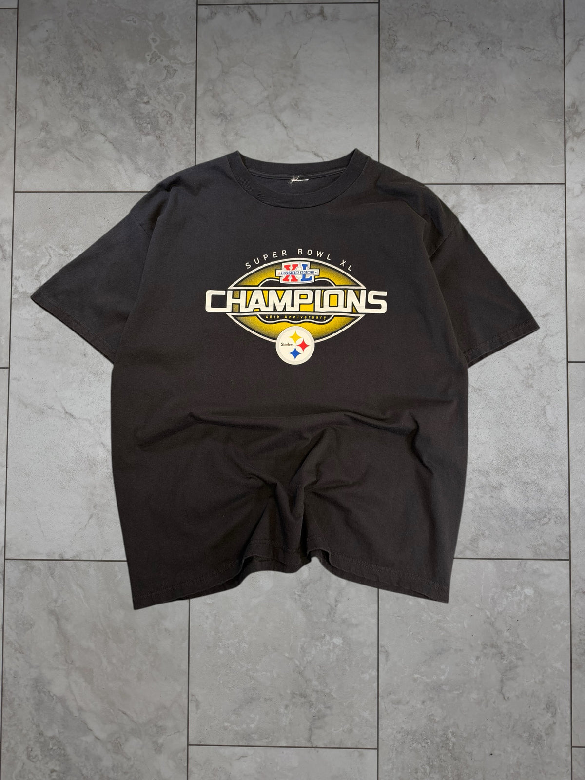 (L/XL) 2006 Steelers Super Bowl XL Champions Tee