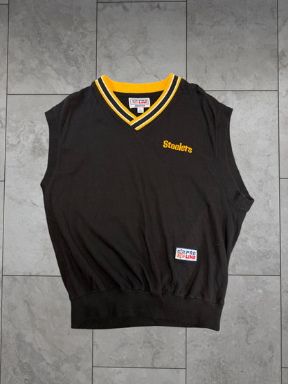 (L) Vintage 90's Steelers Sweater Vest