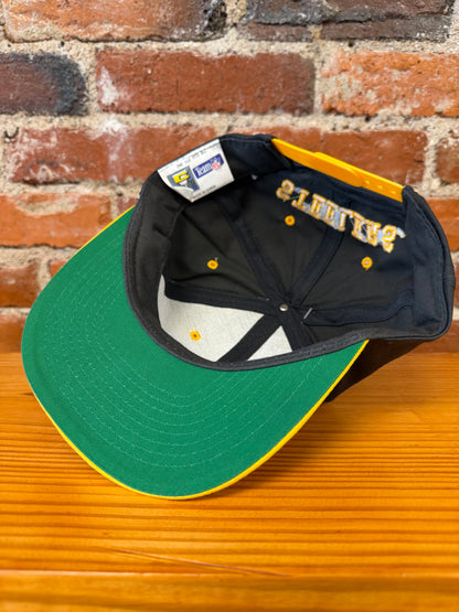 Vintage Steelers Script and Logo Team NFL Snapback Hat (Brand New)