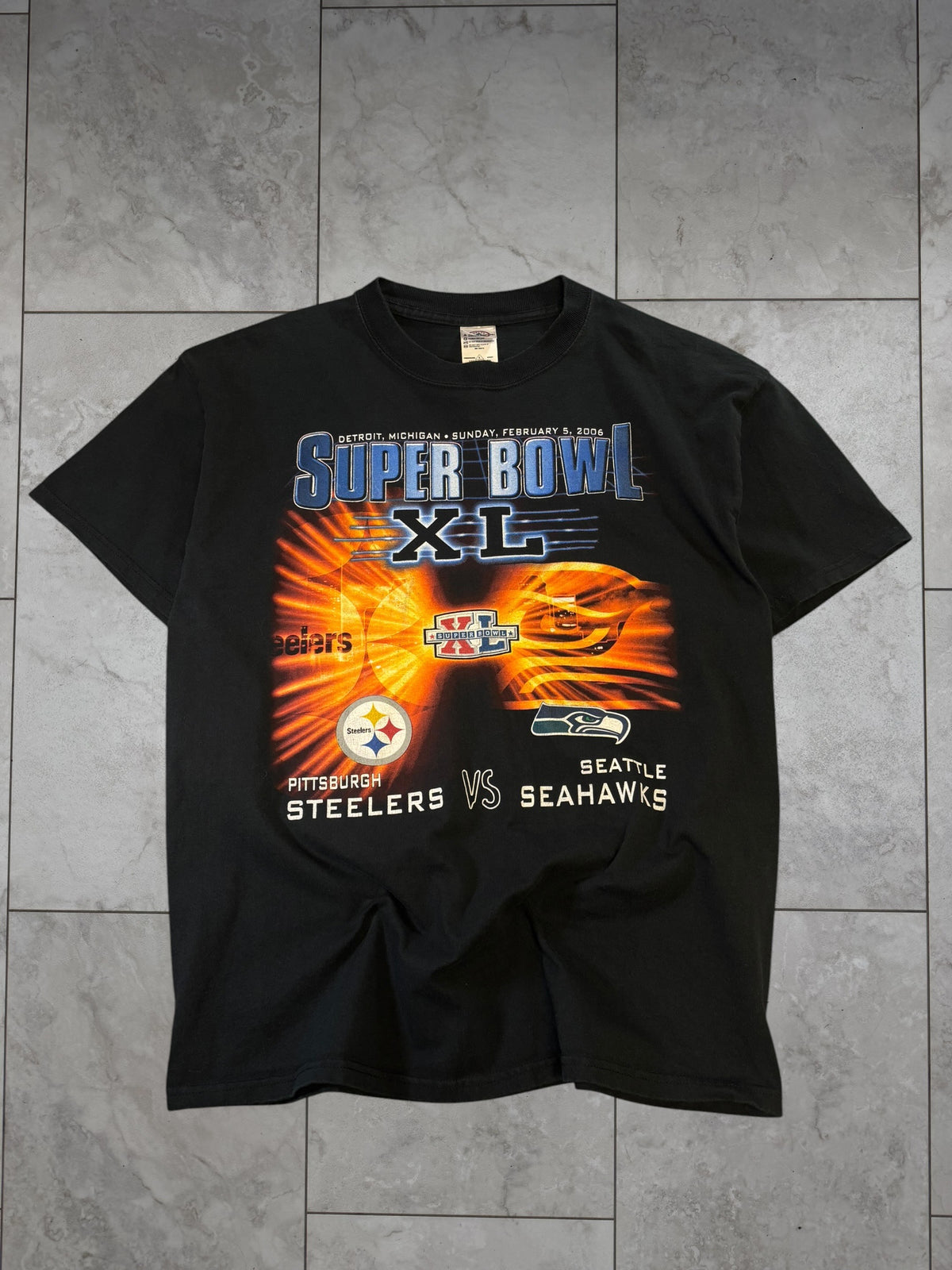 (M/L) 2006 Steelers Superbowl XL Tee