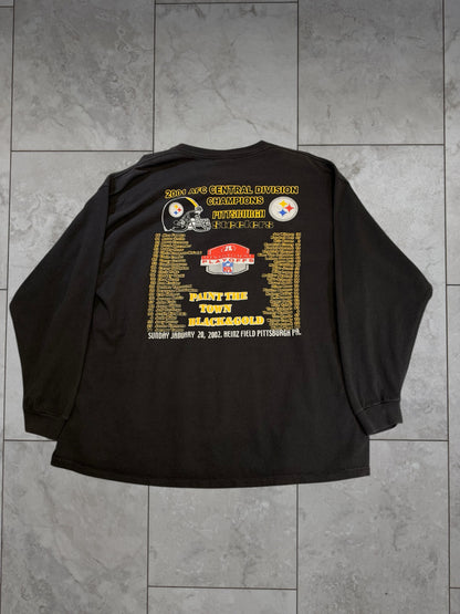 (XL) 2001 Steelers AFC Champs L/S Shirt