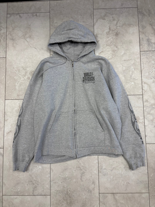 (L) 2007 Harley Full Zip Hoodie