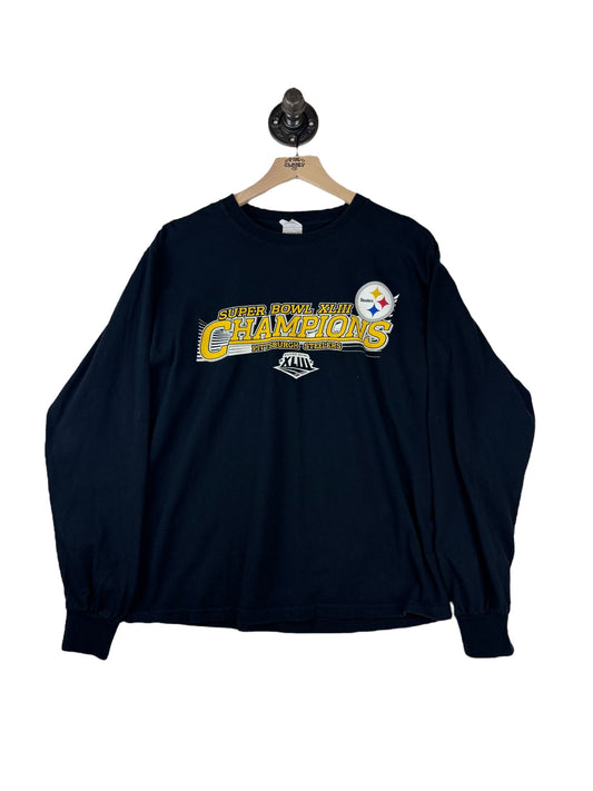 (S) 2009 Steelers Super Bowl XLIII Champs Long Sleeve