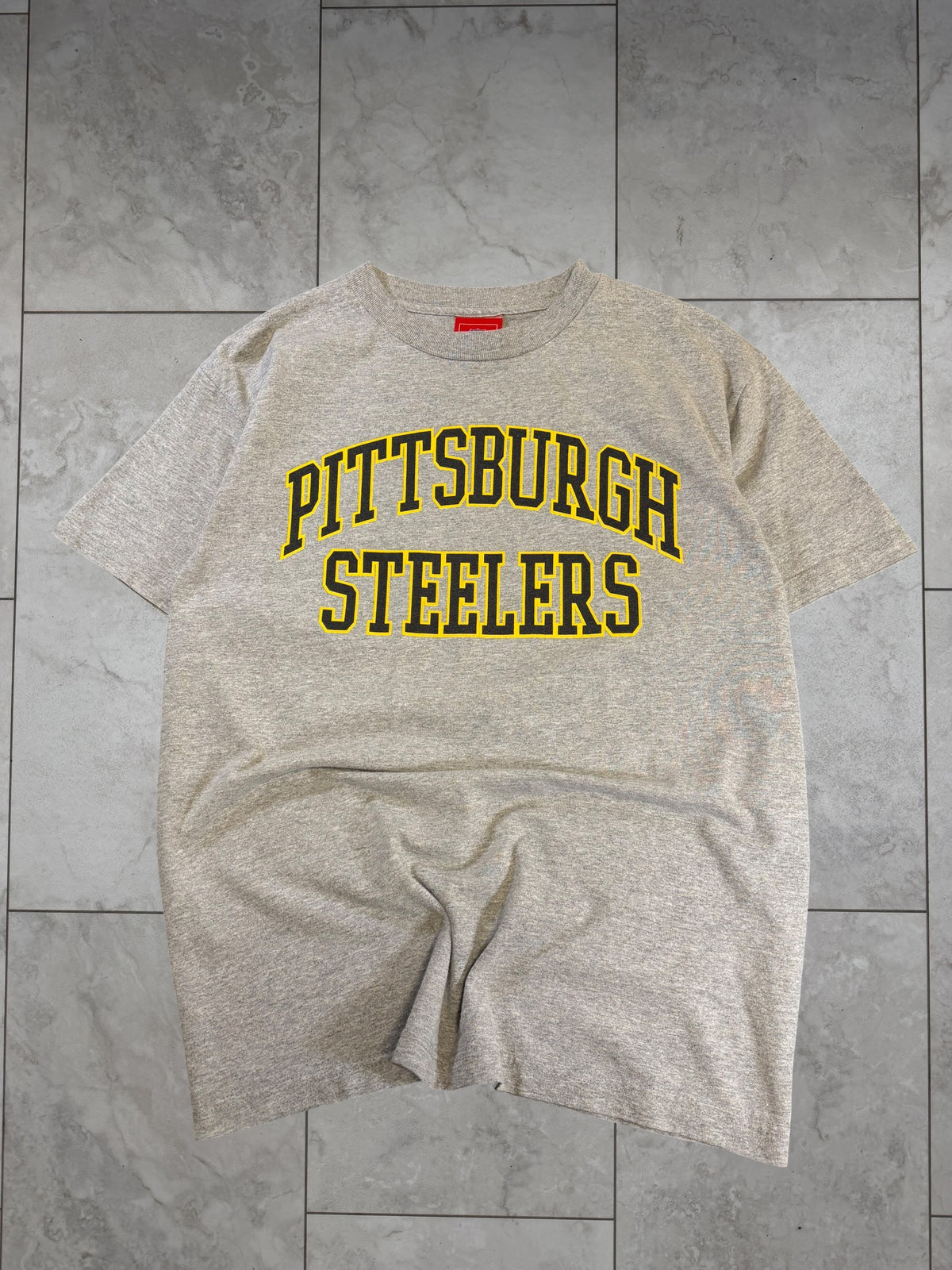 (S) Vintage Y2K Steelers Arch Pittsburgh Text Tee