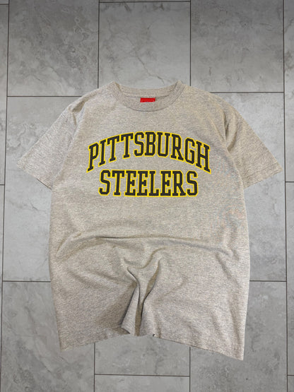 (S) Vintage Y2K Steelers Arch Pittsburgh Text Tee