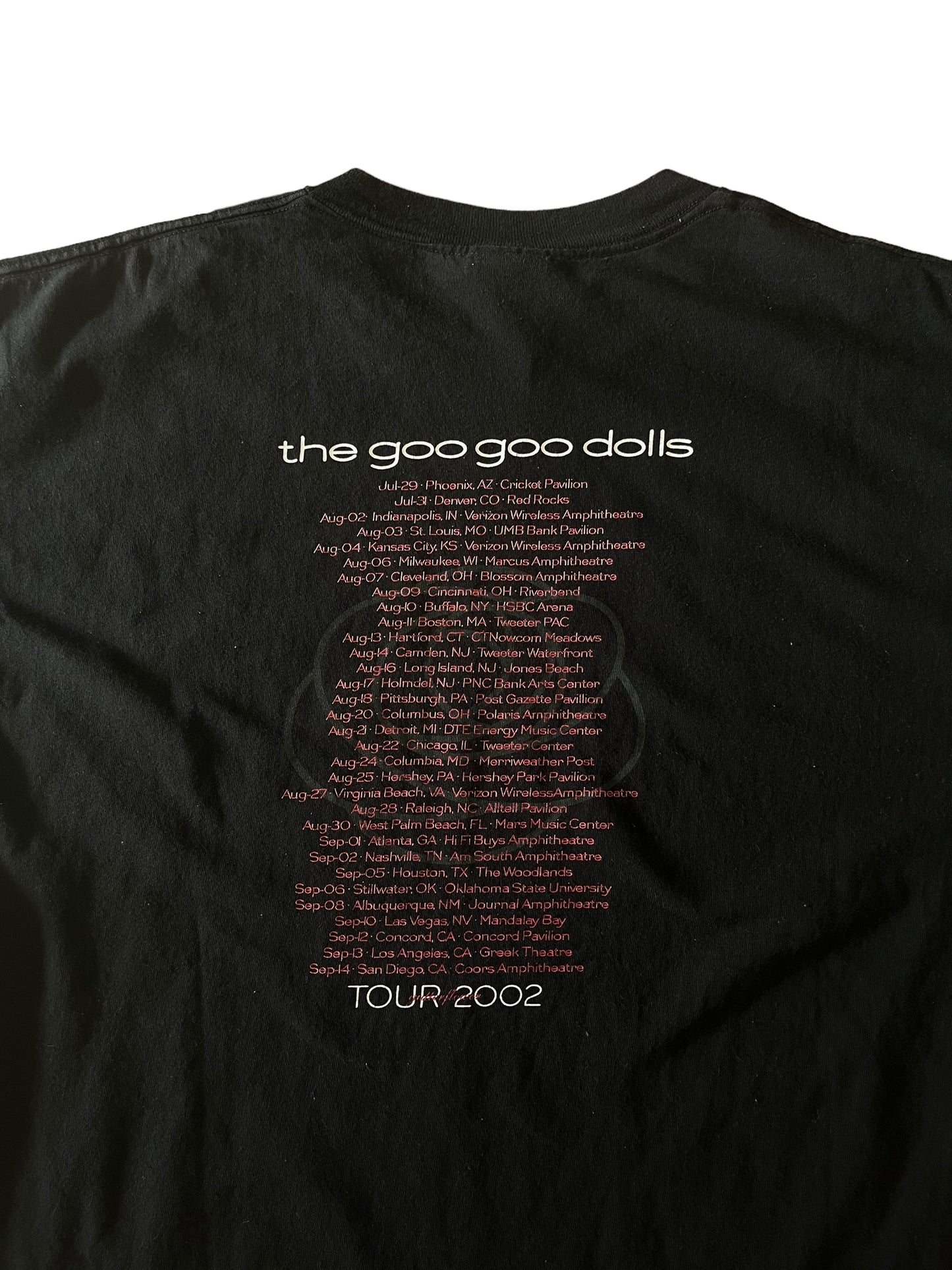 (XL) 2002 The Goo Goo Dolls Tour Double Sided Tee