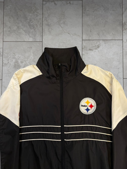 (L) Vintage Y2K Steelers NFL Full Zip Jacket
