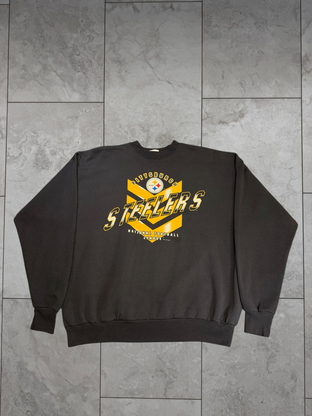 (XXL) 1997 Steelers Arrow Design Crewneck