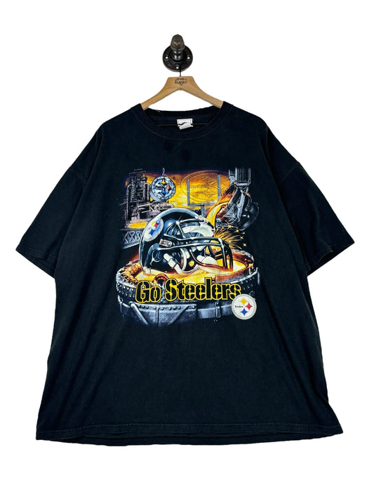 (XXL) Vintage Y2K Steelers Graphic Tee
