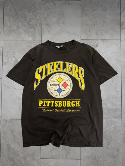 (L) 1996 Steelers Arch Text Graphic Tee
