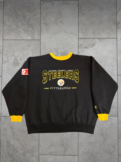 (L) Vintage 90s Steelers Lee Embroidered Crewneck