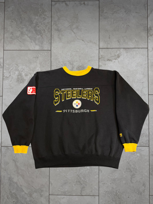 (L) Vintage 90s Steelers Lee Embroidered Crewneck