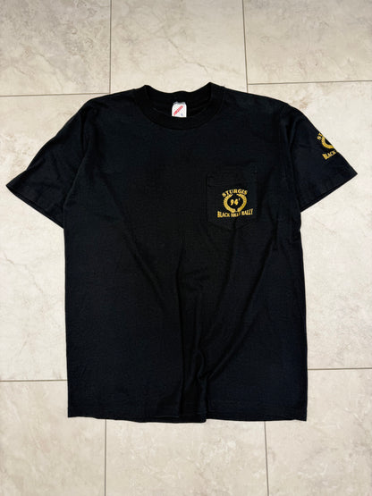 (M/L) 1994 Sturgis Black Hills Rally Pocket Graphic Tee