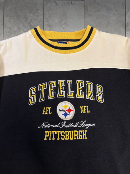 (XL) Vintage 90s Steelers Pro Player Embroidered Crewneck