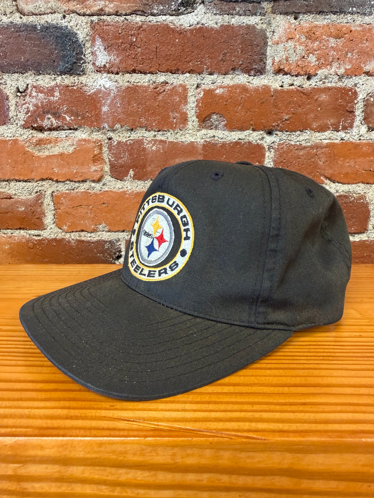 Vintage Steelers Circle Script NFL Snapback Hat