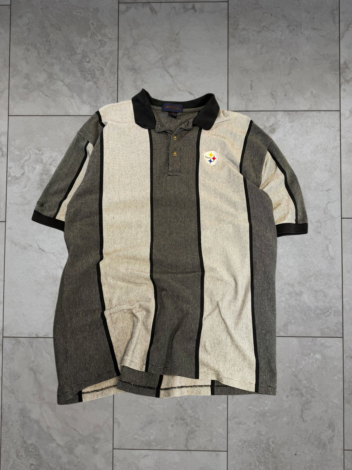 (XL) Vintage 90's Steelers Polo Shirt
