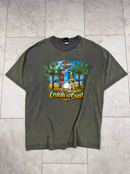 (XXL) 2015 Harley Davidson “Cruisin’ the Coast” Graphic Tee