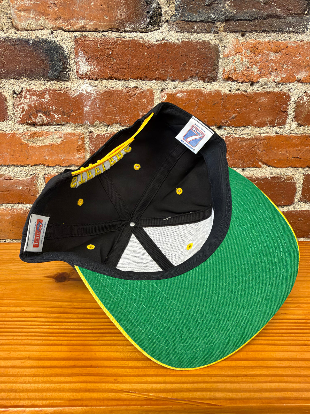 Vintage Steelers Big Logo Logo 7 Snapback Hat (Brand New)
