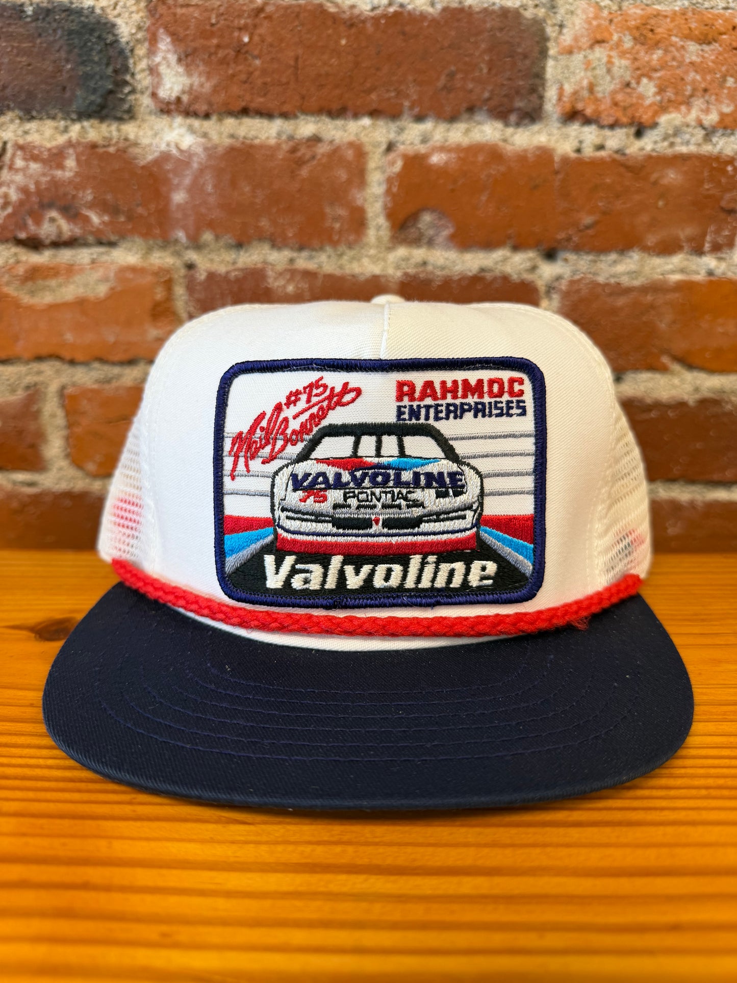 Vintage Nascar Neil Bonnet 75 Valvoline Racing Trucker Hat - NEW