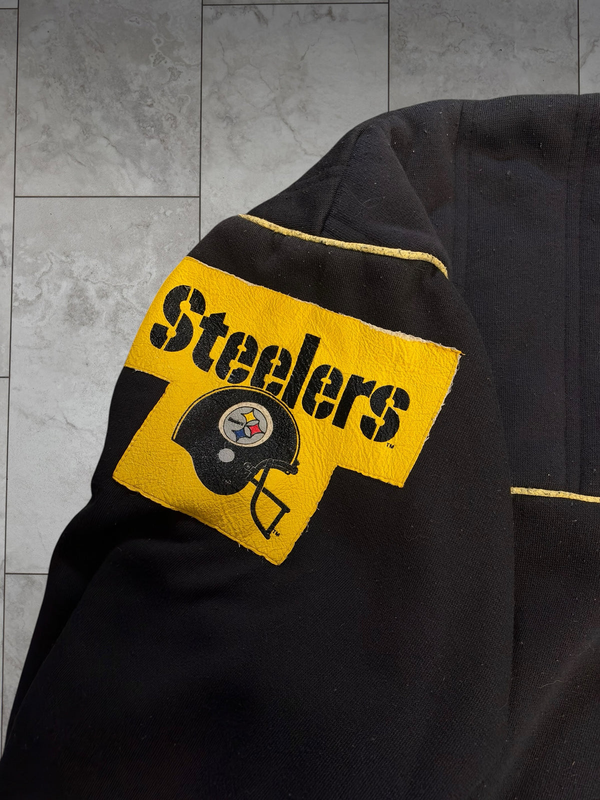 (L) Vintage 90's Steelers Nike BOOT 1/4 Zip Pullover Crewneck