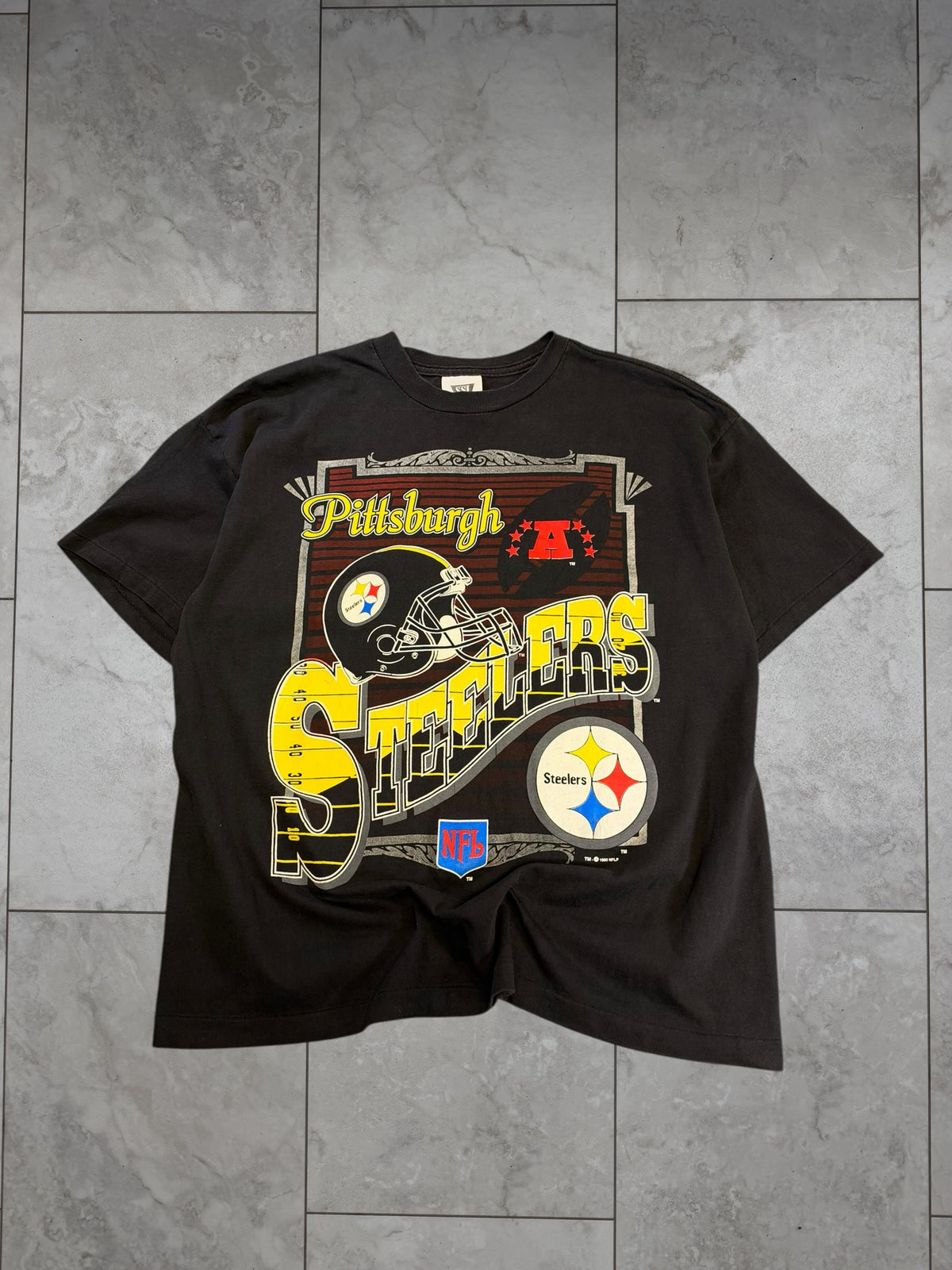 (L/XL) 1993 Steelers NFLP Graphic Tee