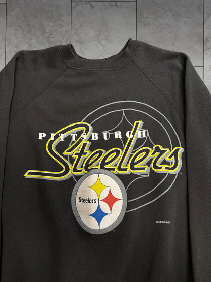 (M/L) 1995 Steelers Graphic Crewneck